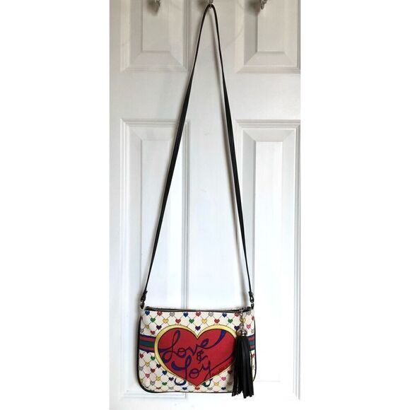 Brighton - 🎉HP🎉 Love & Joy Tasseled Limited Edition Crossbody Pouch. LIKE NEW! - Picture 15 of 15